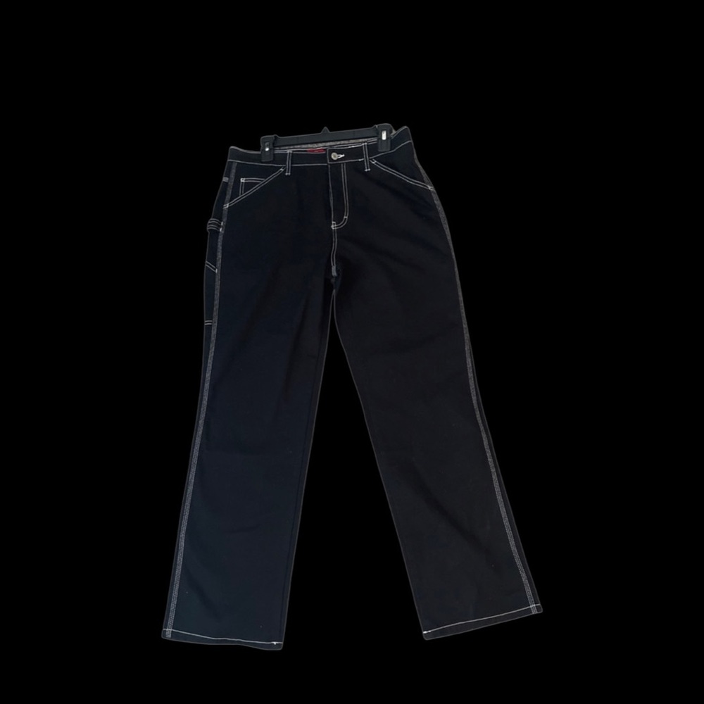 Dickies Black Stitched Carpenter Pants